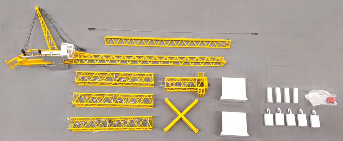 Conrad MR175 Vintage Potain 1:87 Diecast Jib Tower Crane EX