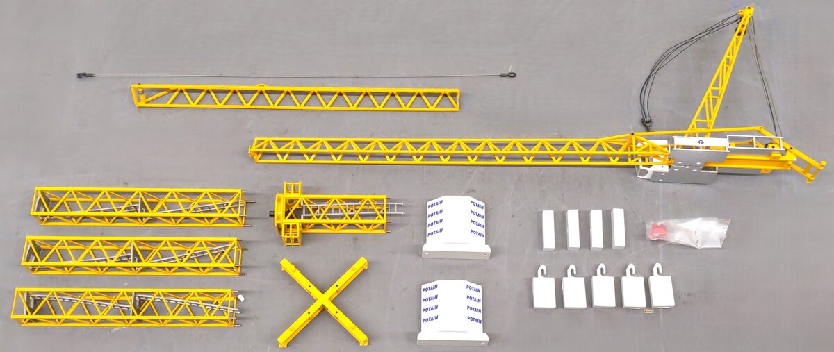 Conrad MR175 Vintage Potain 1:87 Diecast Jib Tower Crane EX