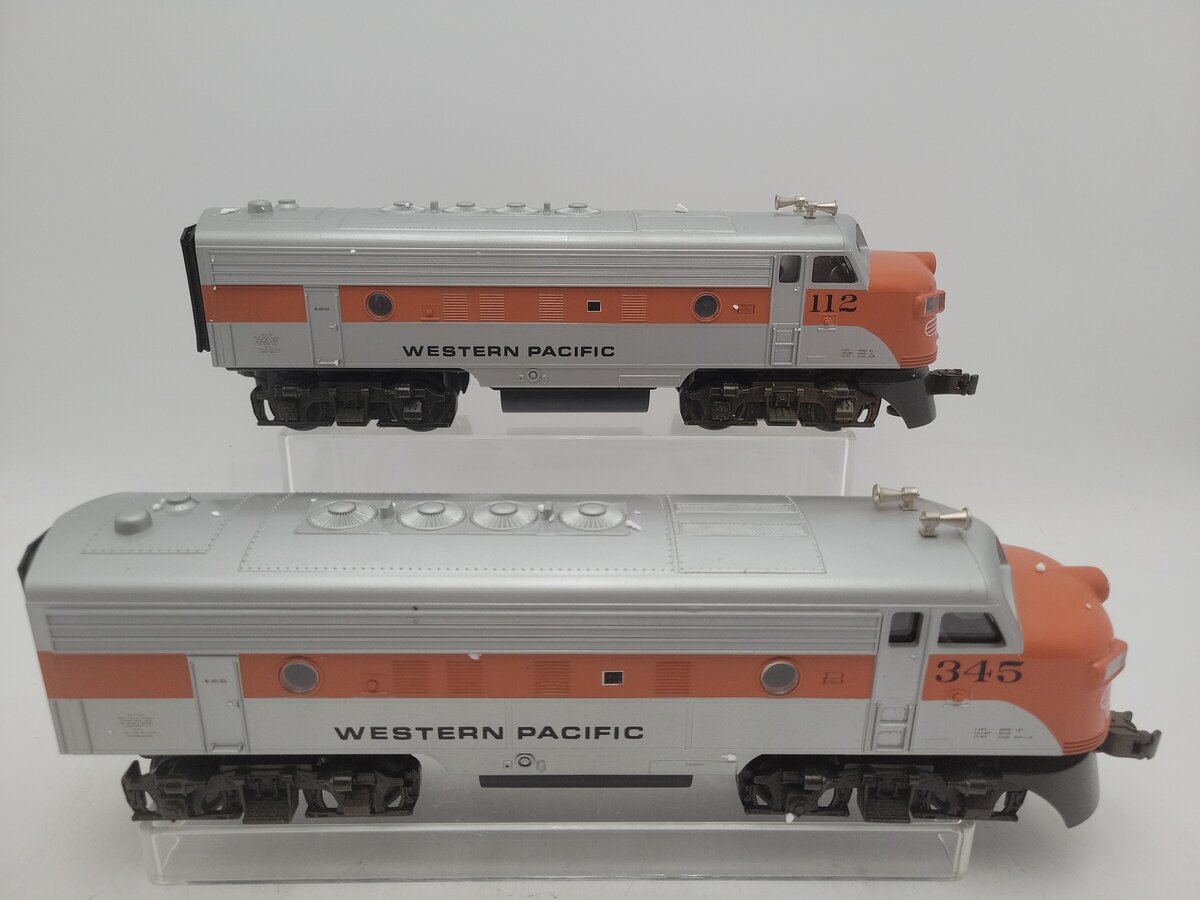 Williams O Gauge CUSTOM Western Pacific AA Diesel Locomotive Set