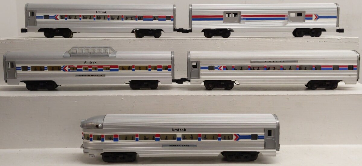 Williams O Gauge Amtrak Amfleet 5-Car Set VG