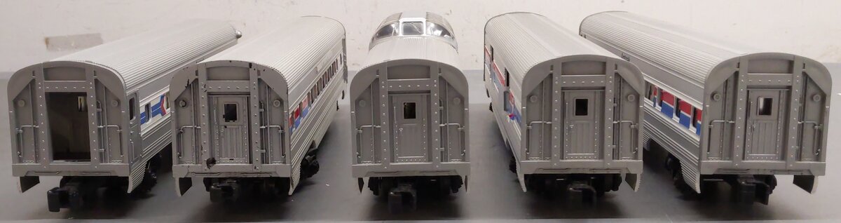 Williams O Gauge Amtrak Amfleet 5-Car Set VG