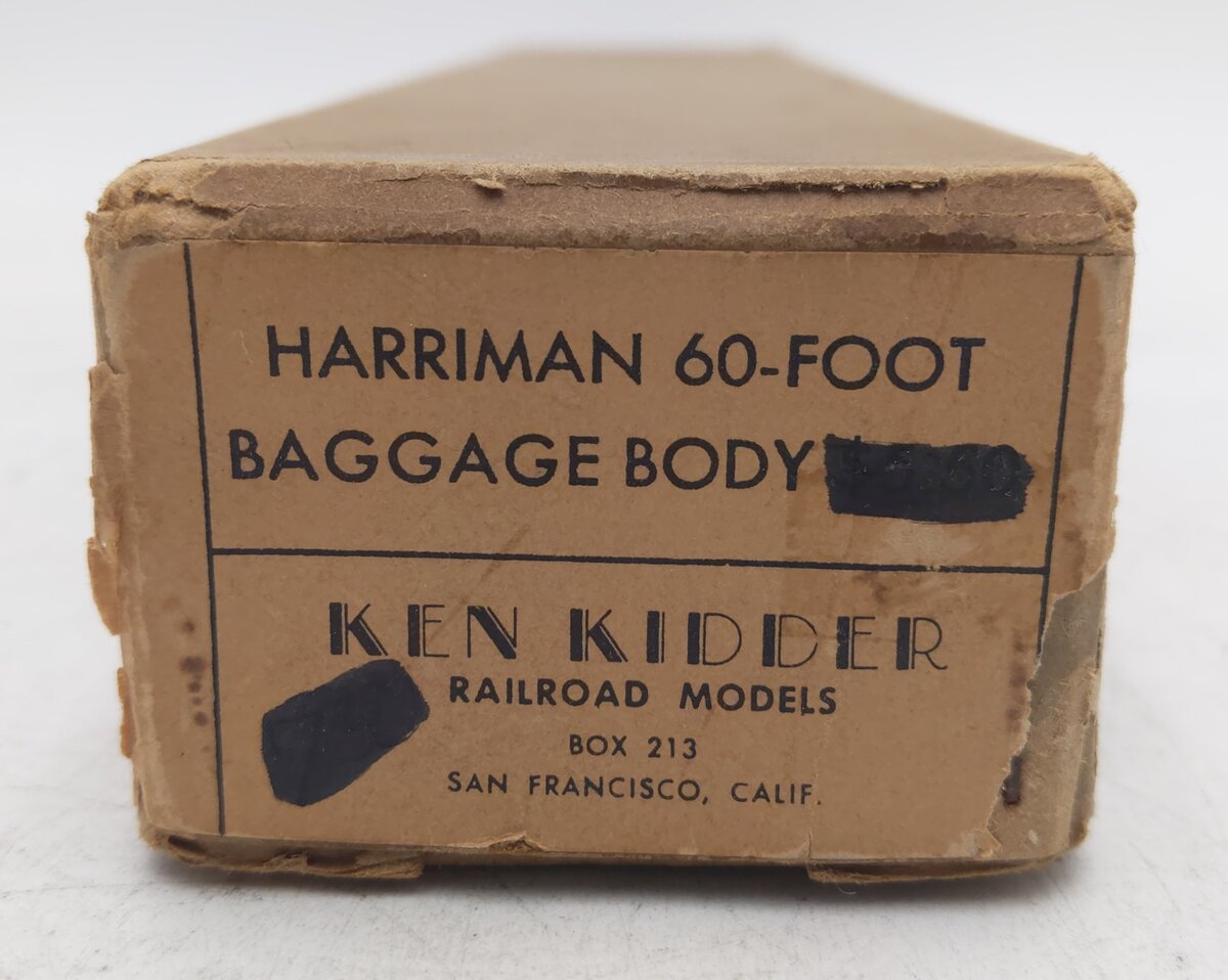 Ken Kidder 213 HO BRASS Harriman 60-Foot Baggage Body Frame VG/Box