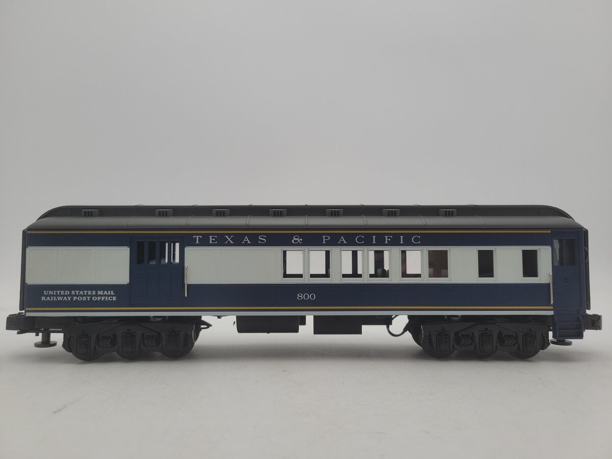 MTH O Gauge Texas & Pacific Railway Post Office Car #800 VG
