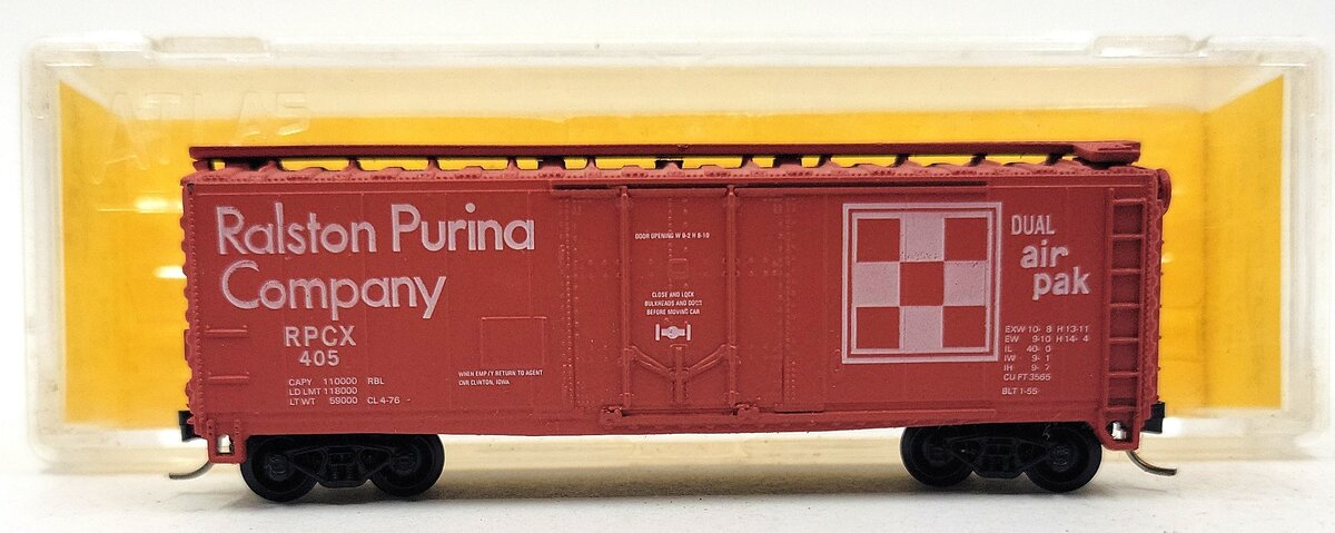 Atlas 3317 N Ralston Purina Boxcar #405 LN/Box