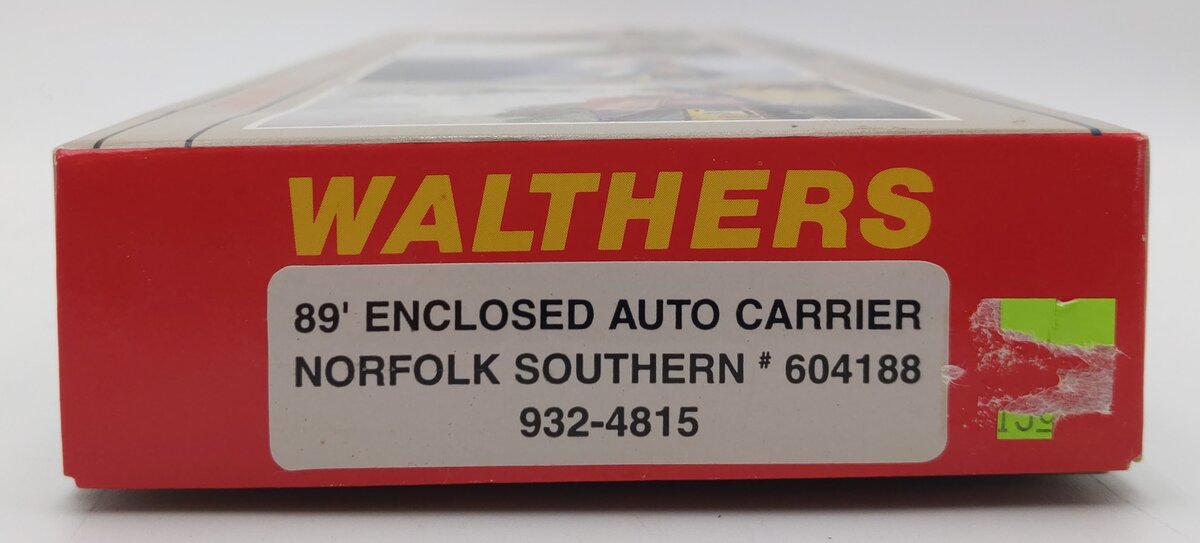 Walthers 932-4815 HO Norfolk Southern 89' Enclosed Auto Carrier Kit #604188 MT/Box