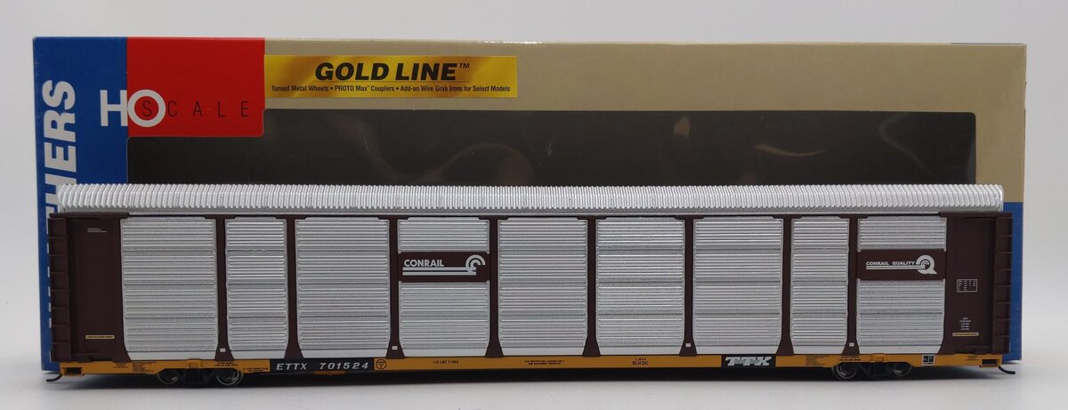 Walthers 932-4888 HO Scale Conrail Thrall 89' Tri-Level Auto Carrier #701524 LN/Box