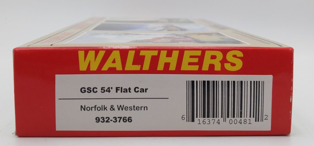 Walthers 932-3766 HO Norfolk & Western GSC 54' Flat Car Kit MT/Box
