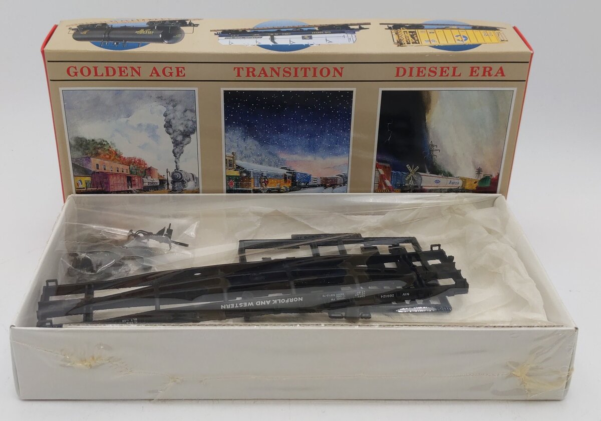Walthers 932-3766 HO Norfolk & Western GSC 54' Flat Car Kit MT/Box