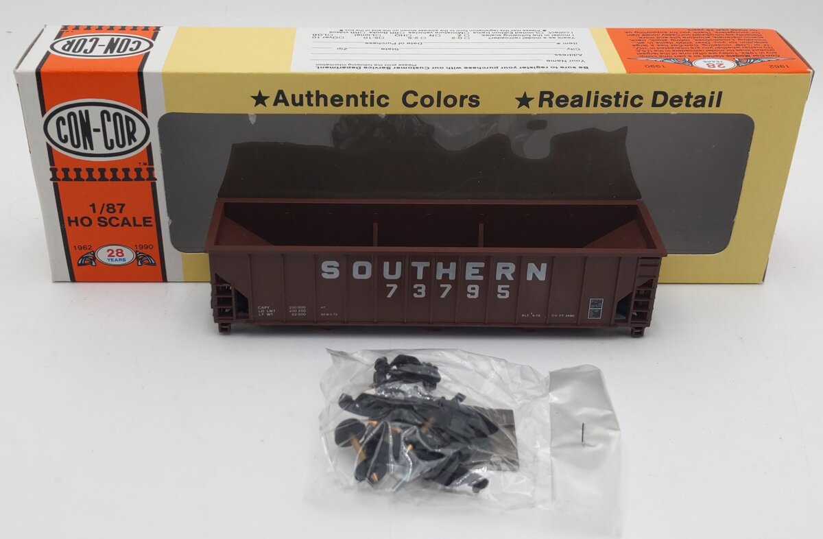 Con-Cor 0001-009304 HO Scale Southern 12 Panel 100 Ton Coal Hopper #73795 EX/Box