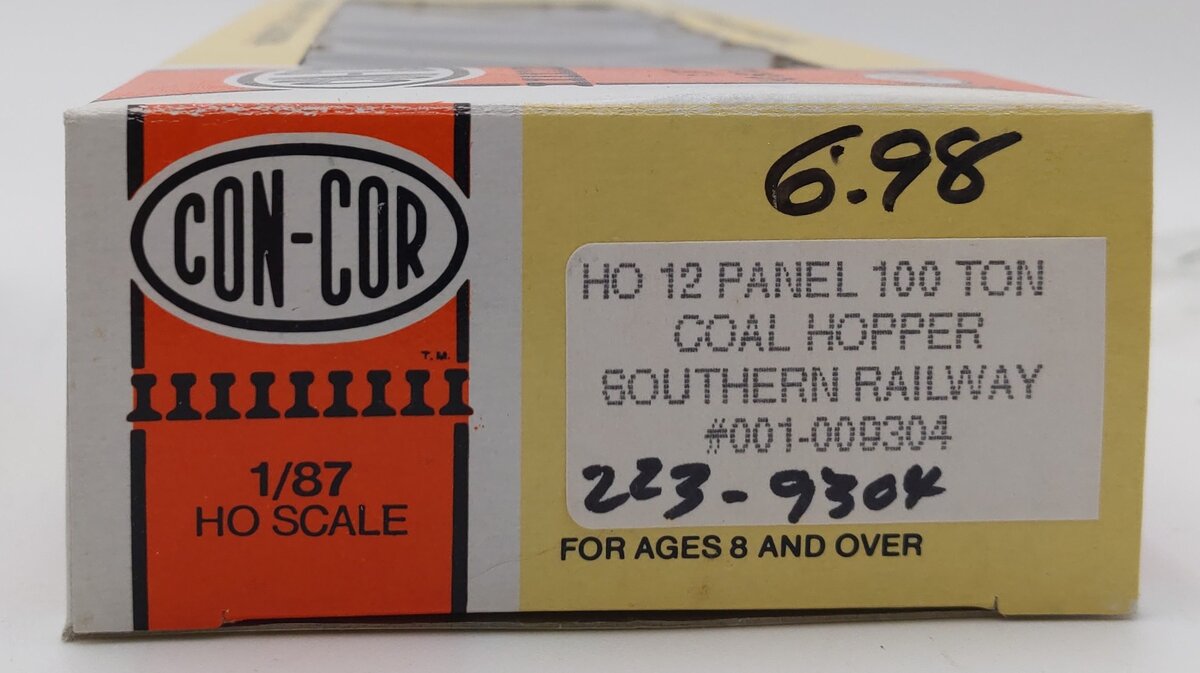 Con-Cor 0001-009304 HO Scale Southern 12 Panel 100 Ton Coal Hopper #73795 EX/Box