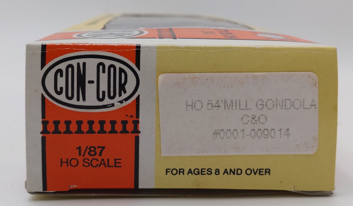 Con-Cor 0001-009014 HO Scale C&O 54' Mill Gondola #218869 EX/Box