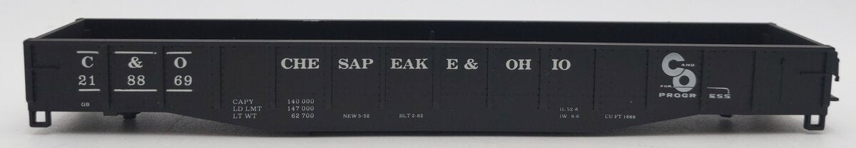 Con-Cor 0001-009014 HO Scale C&O 54' Mill Gondola #218869 EX/Box