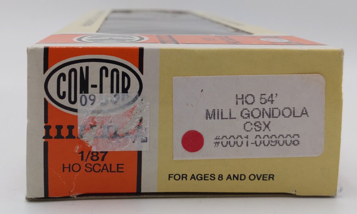 Con-Cor 0001-009008 HO Scale SBD CSX 54' Mill Gondola #32849 EX/Box