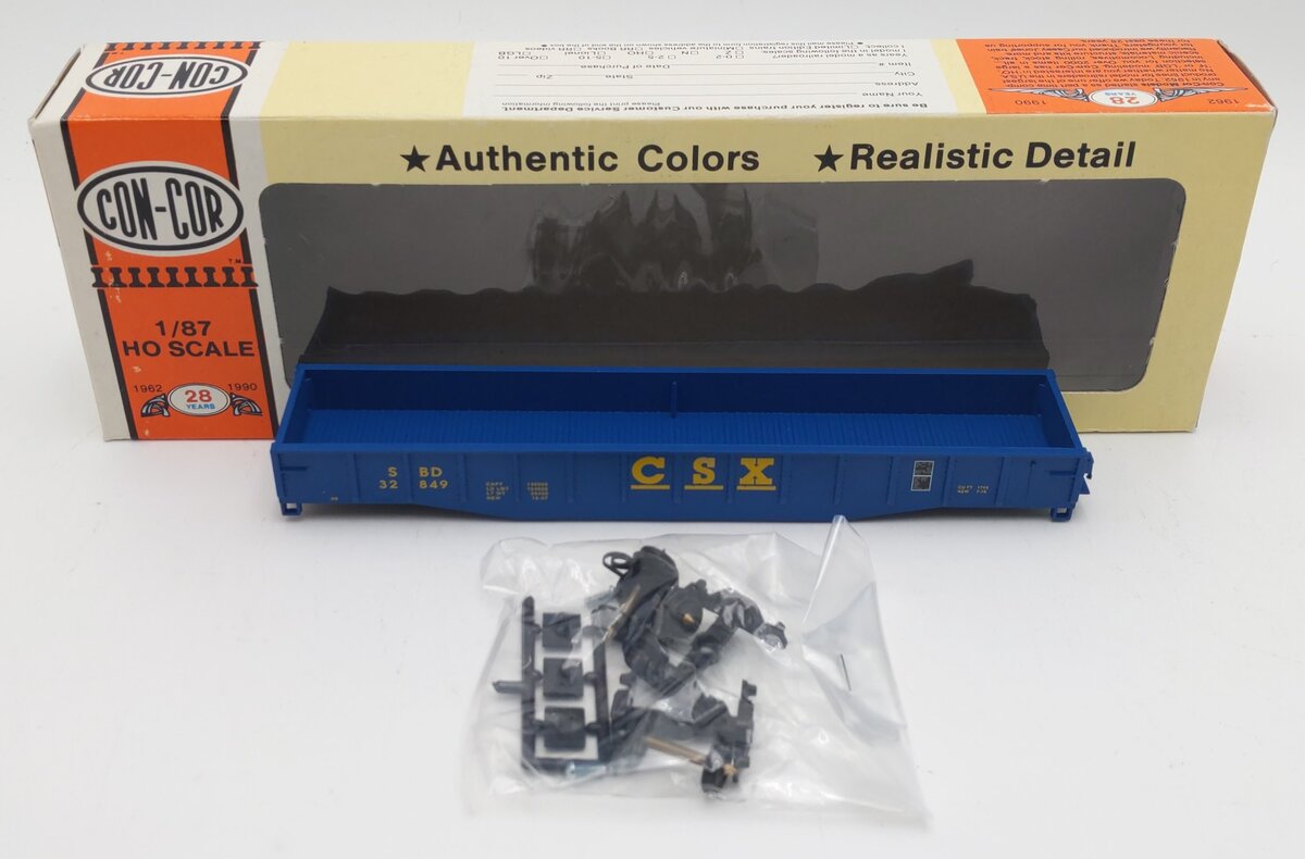 Con-Cor 0001-009008 HO Scale SBD CSX 54' Mill Gondola #32849 EX/Box
