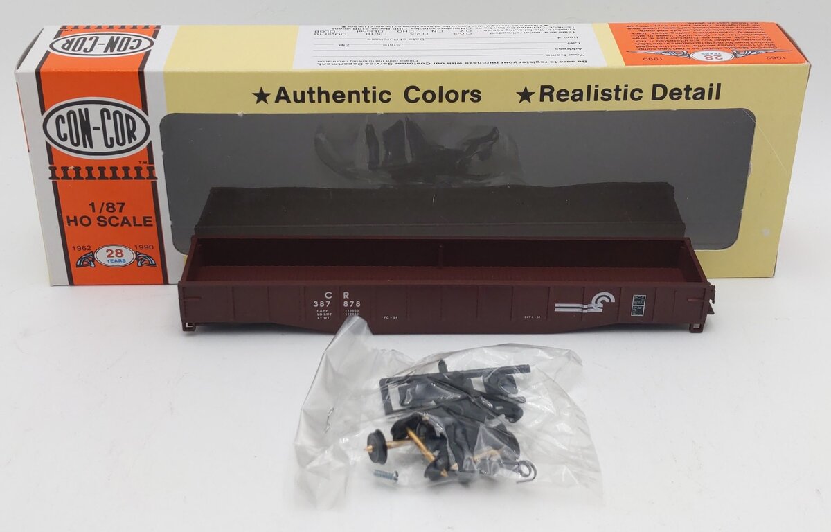 Con-Cor 0001-009007 HO Scale CR 54' FT Mill Gondola #387878 EX/Box
