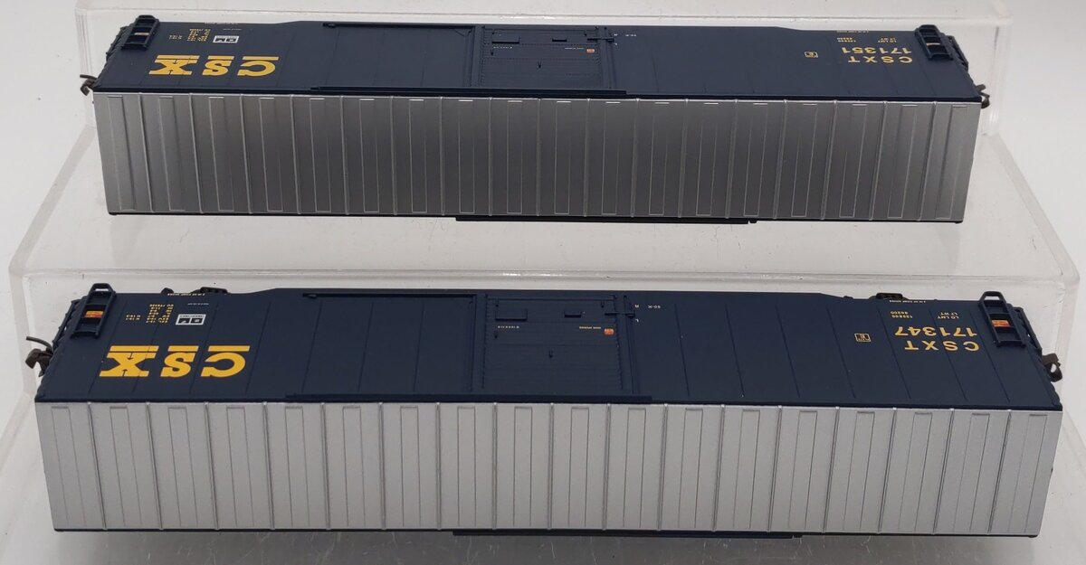 Walthers 932-23558 HO CSX PS 60' Single Door Auto Box Car (2-Pack) EX/Box