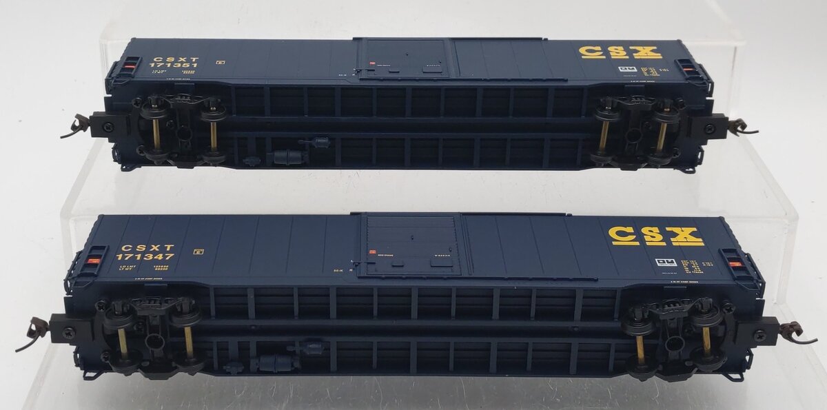 Walthers 932-23558 HO CSX PS 60' Single Door Auto Box Car (2-Pack) EX/Box