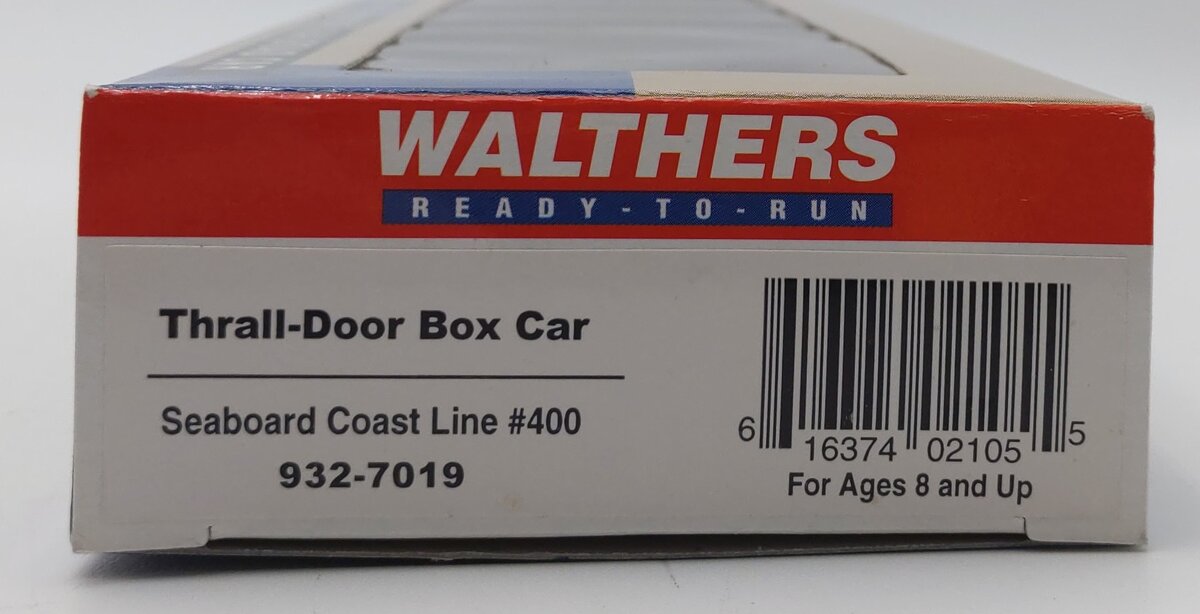 Walthers 932-7019 HO Scale Seaboard Coast Line Thrall-Door Boxcar #400 LN/Box