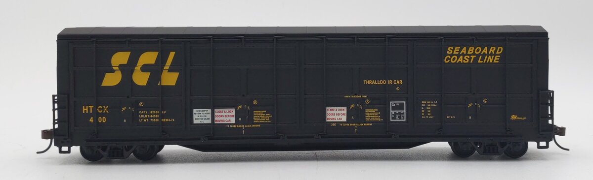 Walthers 932-7019 HO Scale Seaboard Coast Line Thrall-Door Boxcar #400 LN/Box