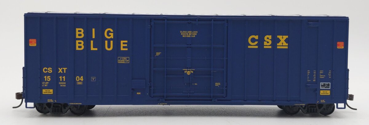 Walthers 932-7102 HO Scale CSX Gunderson 50' Hi-Cube Paper Boxcar #151104 LN/Box