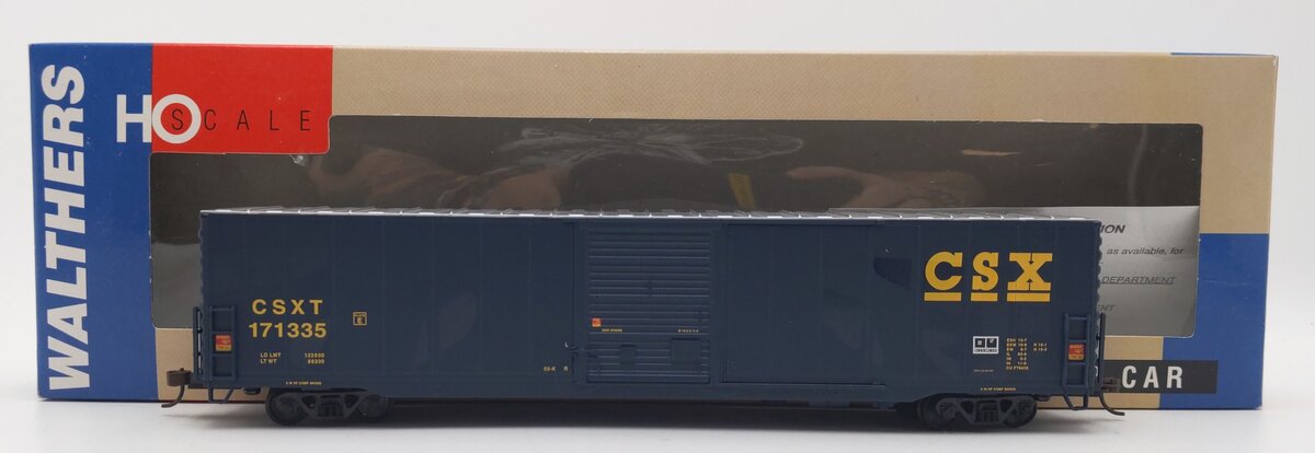 Walthers 932-3558 HO CSX Pullman Standard 60' Auto Single Door Boxcar #171335 EX/Box