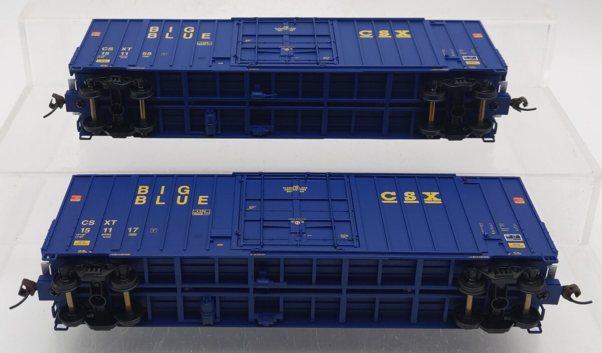 Walthers 932-27102 HO CSX "Big Blue" Gunderson 50' Hi-Cube Boxcar (Pack of 2) EX/Box