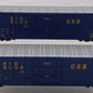 Walthers 932-27102 HO CSX "Big Blue" Gunderson 50' Hi-Cube Boxcar (Pack of 2) EX/Box