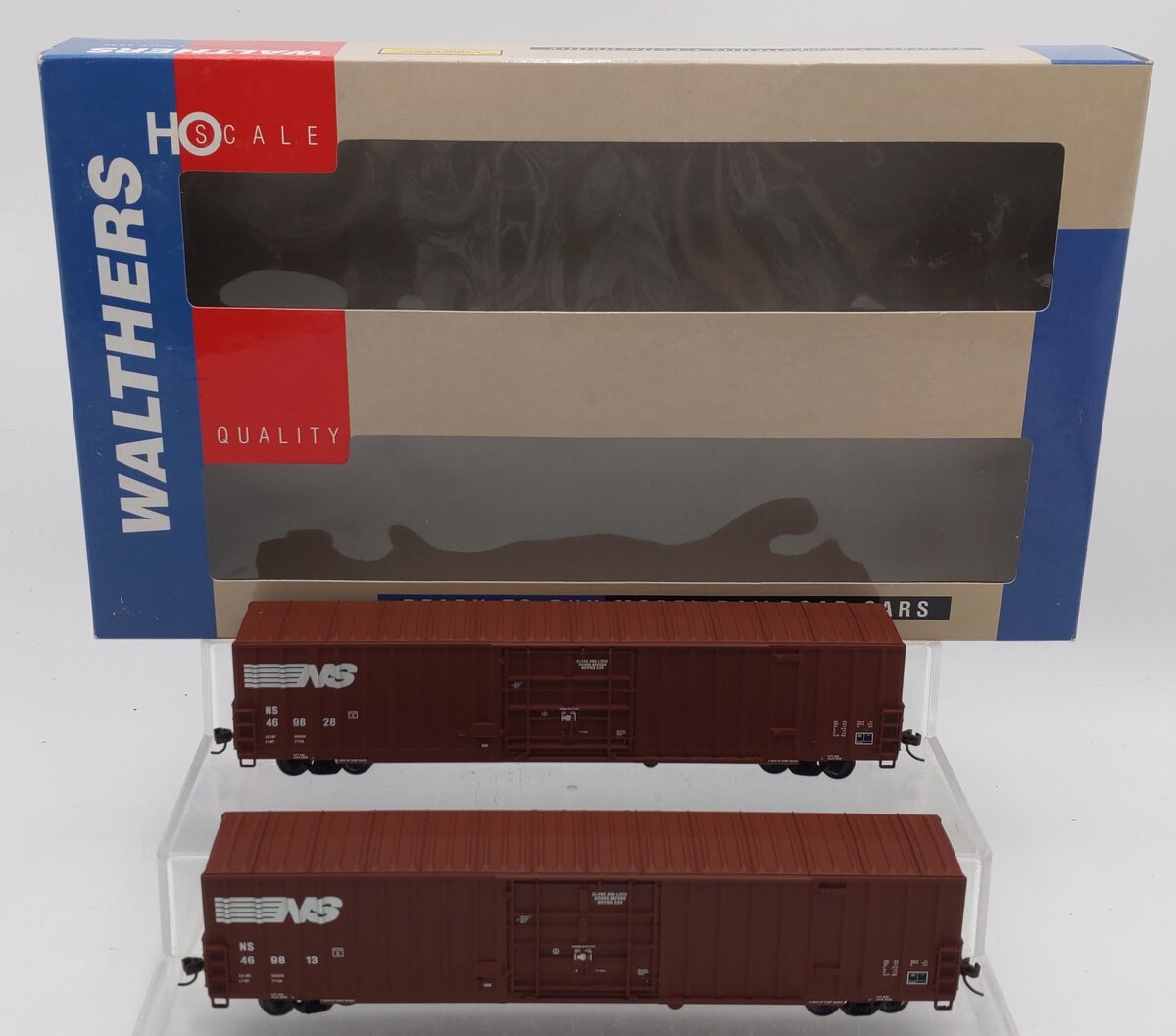 Walthers 932-26043 HO Scale Norfolk Southern 60' Gunderson Boxcars (2-Pack) EX/Box