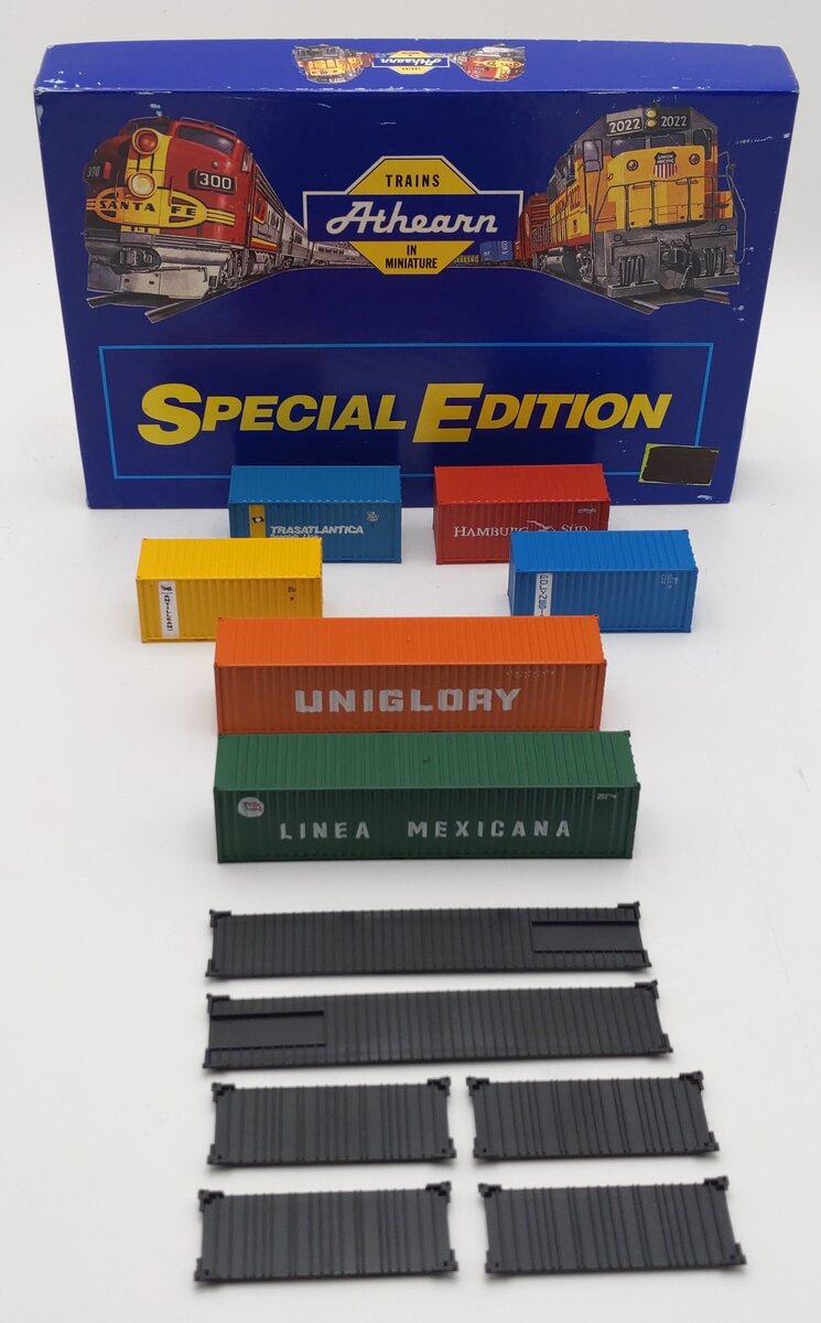 Athearn 2311 HO "Containers of the World" Containers (Set of 6) EX/Box