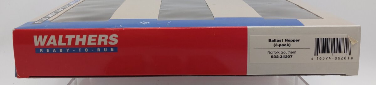 Walthers 932-34207 HO Scale Norfolk Southern Ballast Hopper 3-Pack LN/Box