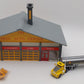Model Power 688 HO Scale Built-up Shell Station with Tanker EX