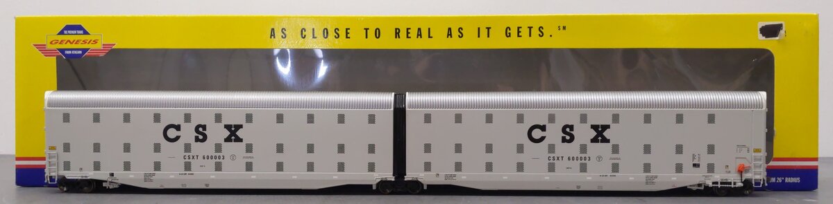 Athearn G4406 HO Scale CSX Auto-Max CSXT Articulated Auto Carriers #600003 EX/Box
