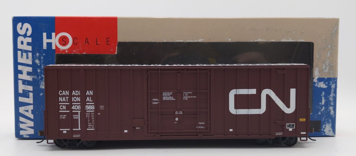 Walthers 932-7106 HO CN Gunderson 50' Hi-Cube Paper Boxcar #406569 LN/Box