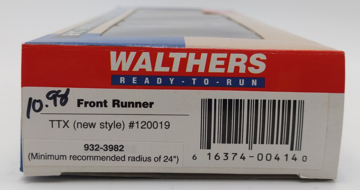 Walthers 932-3982 HO Scale Front Runner TTX #120019 EX/Box