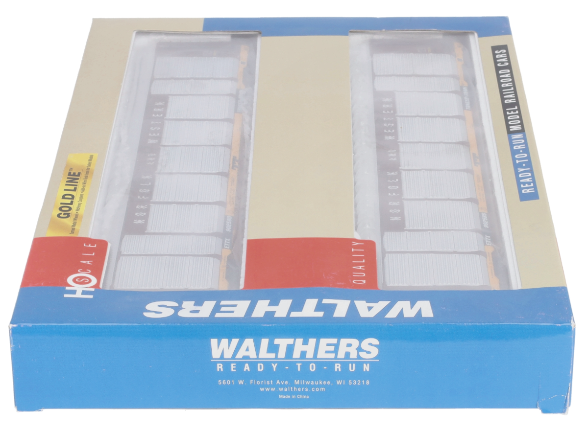 Walthers 932-24883 HO Norfolk & Western Thrall 89' Tri-Level Auto Carrier 2-Pack LN/Box