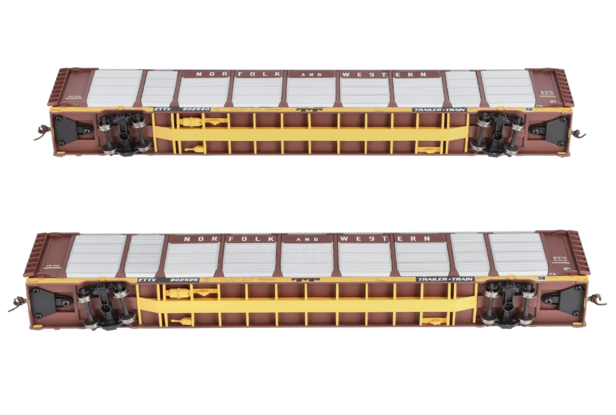 Walthers 932-24883 HO Norfolk & Western Thrall 89' Tri-Level Auto Carrier 2-Pack LN/Box