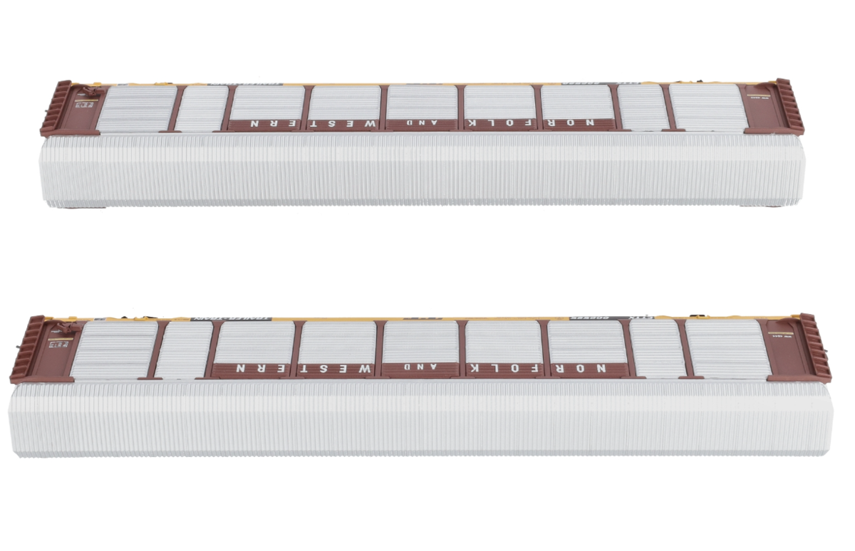 Walthers 932-24883 HO Norfolk & Western Thrall 89' Tri-Level Auto Carrier 2-Pack LN/Box