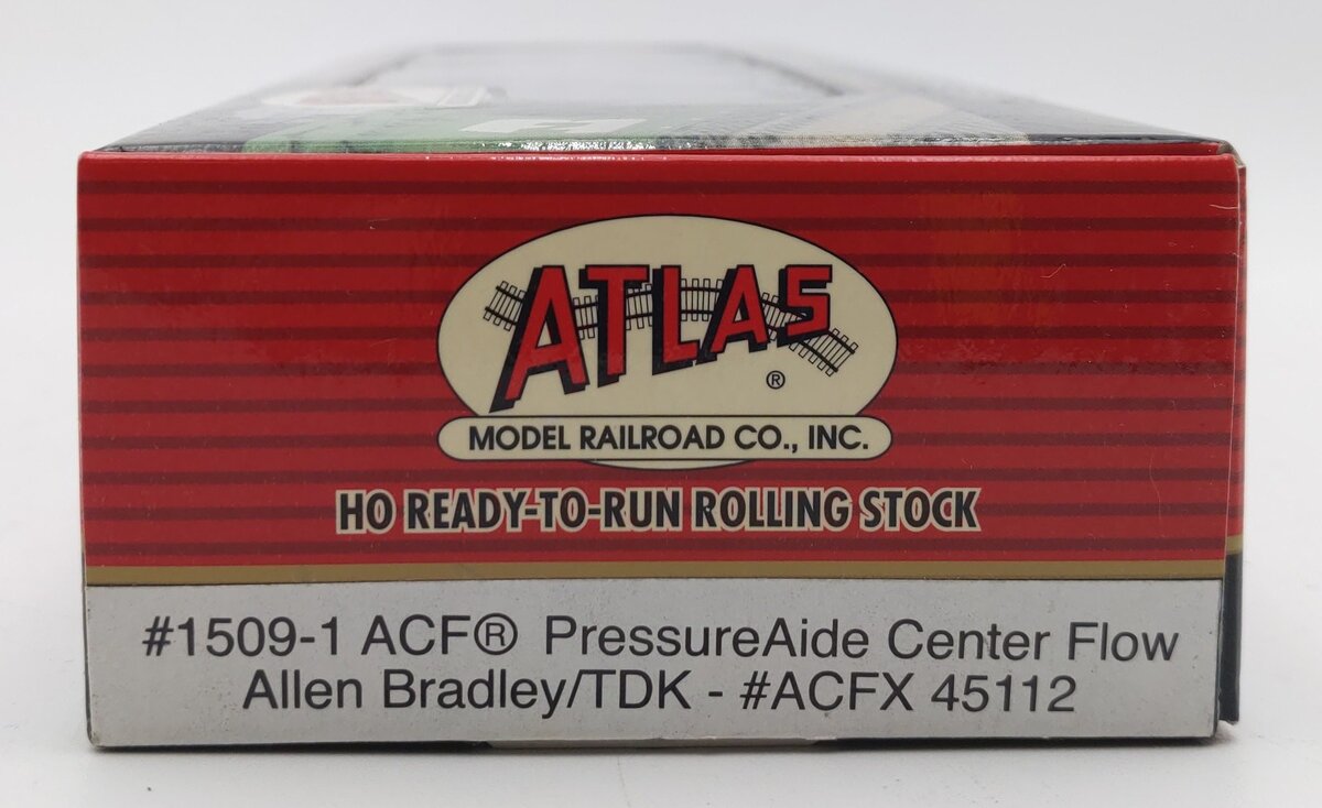 Atlas 1509-1 HO Allen Bradley/TDK ACF Pressuraide Centerflow Hopper #45112 MT/Box