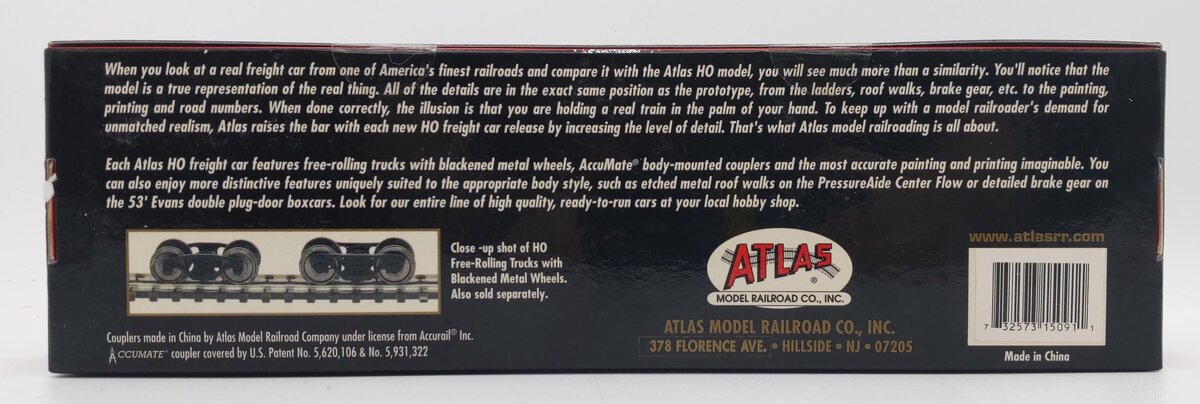 Atlas 1509-1 HO Allen Bradley/TDK ACF Pressuraide Centerflow Hopper #45112 MT/Box