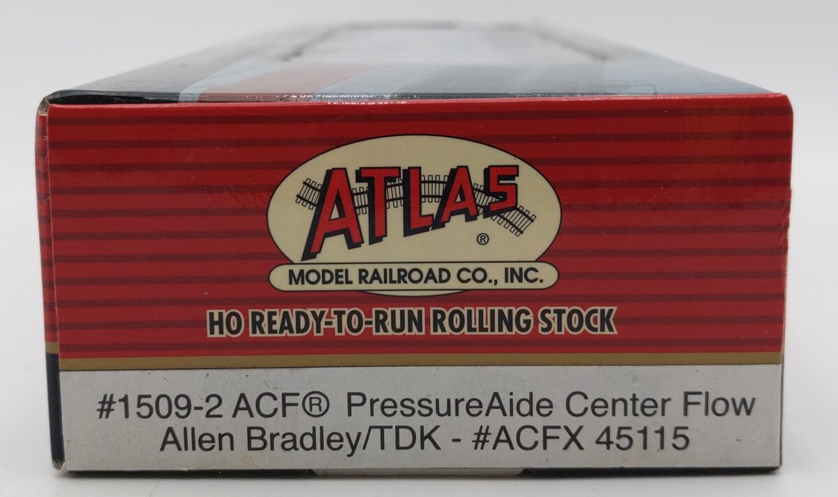 Atlas 1509-2 HO Scale Allen Bradley/TDK ACF PressureAide Centerflow #45115 MT/Box