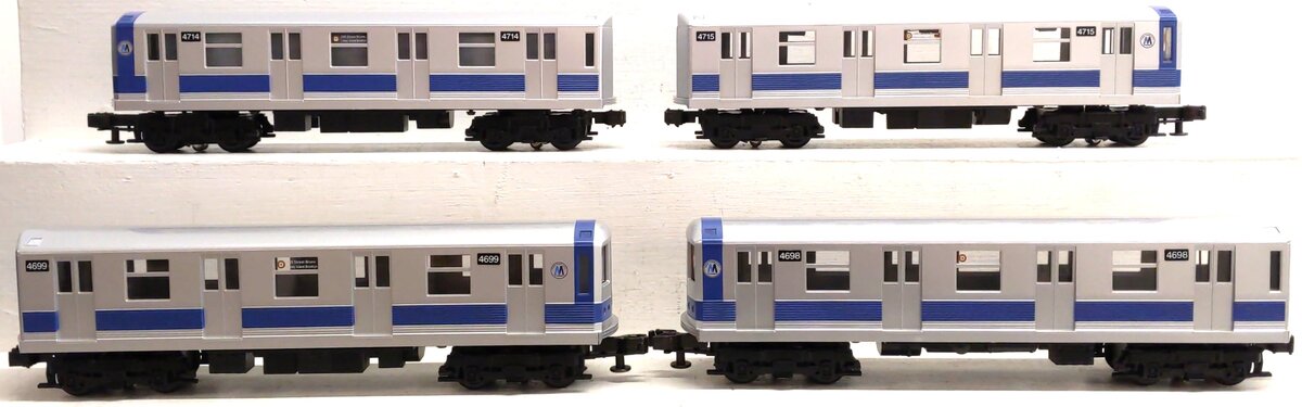 MTH 30-2122-0 O MTA New York City R-42 Subway Car Set (Set of 4) LN/Box