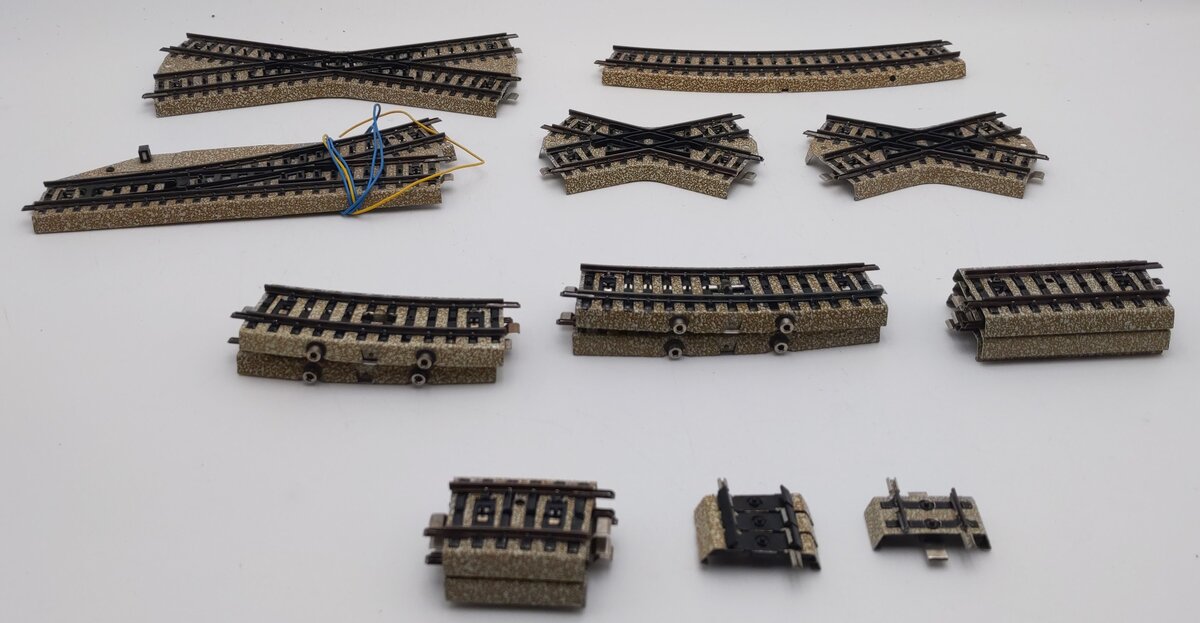 Marklin HO Scale Assorted M Track Sections [19] EX