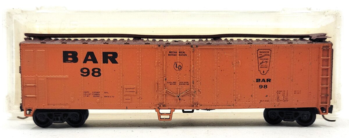 Atlas 3652 Bangor & Aroostook 50' Mechanical Reefer #98 EX/Box
