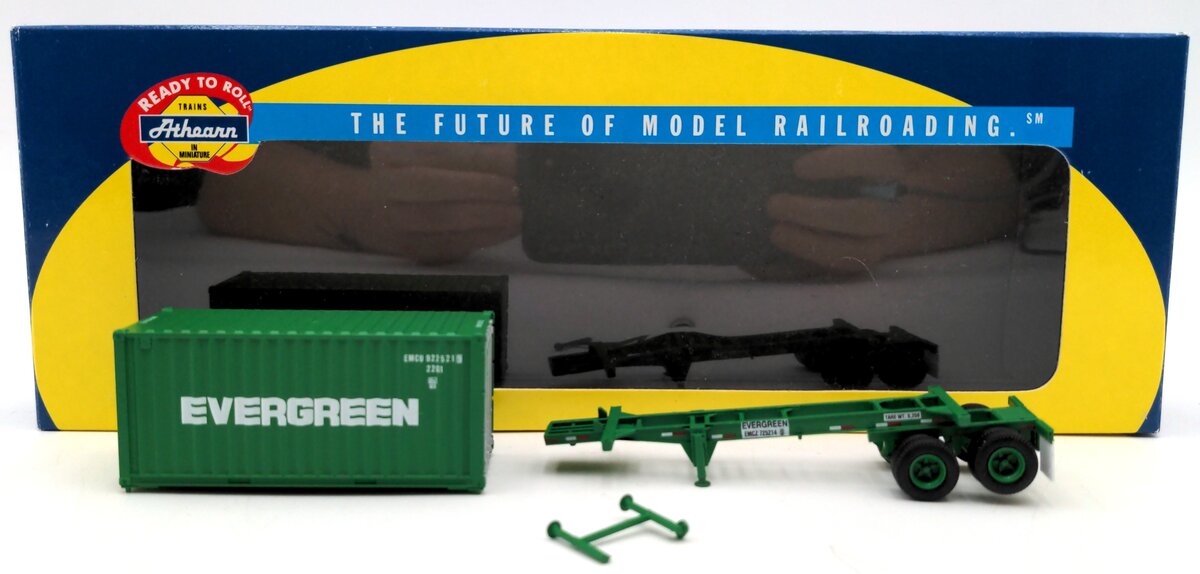 Athearn 92633 HO Scale Kenworth With 20' Container & Chasis VG/Box