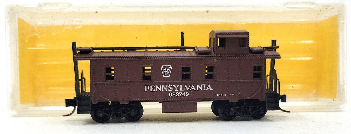 Atlas 3583 N Scale Pennsylvania Caboose #983749 LN/Box