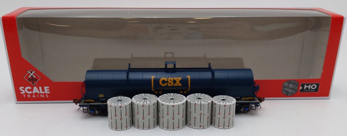 Scale Trains SXT39290 HO Scale CSX Transportation 42' Coil Steel Car #493291 LN/Box