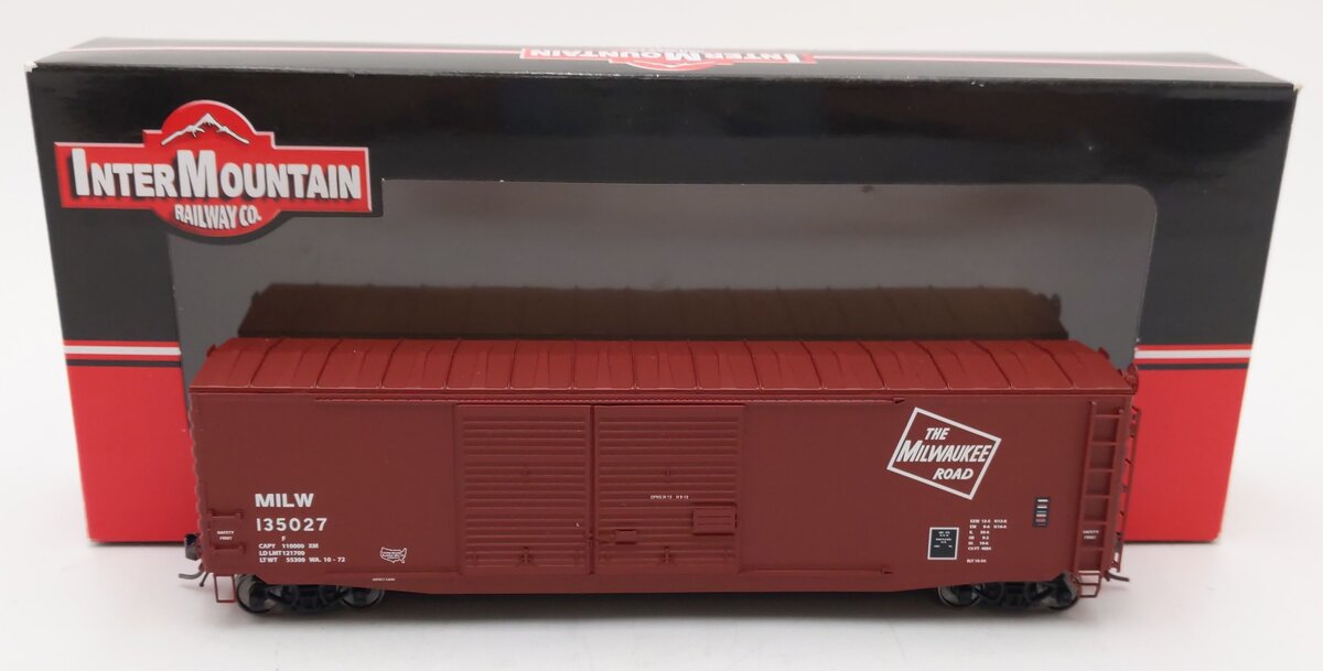 InterMountain 45619-01 HO Scale MILW 50' PS-1 Double Door Boxcar #135027 EX/Box