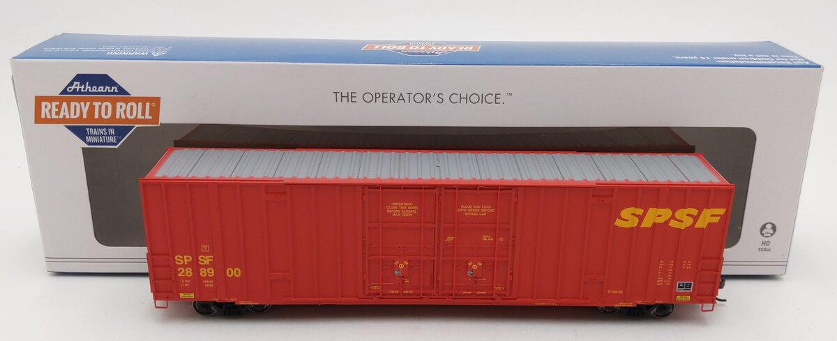 Athearn ATH75142 HO Scale SPSF 60' Gunderson Double-Door Boxcar #288900 VG/Box