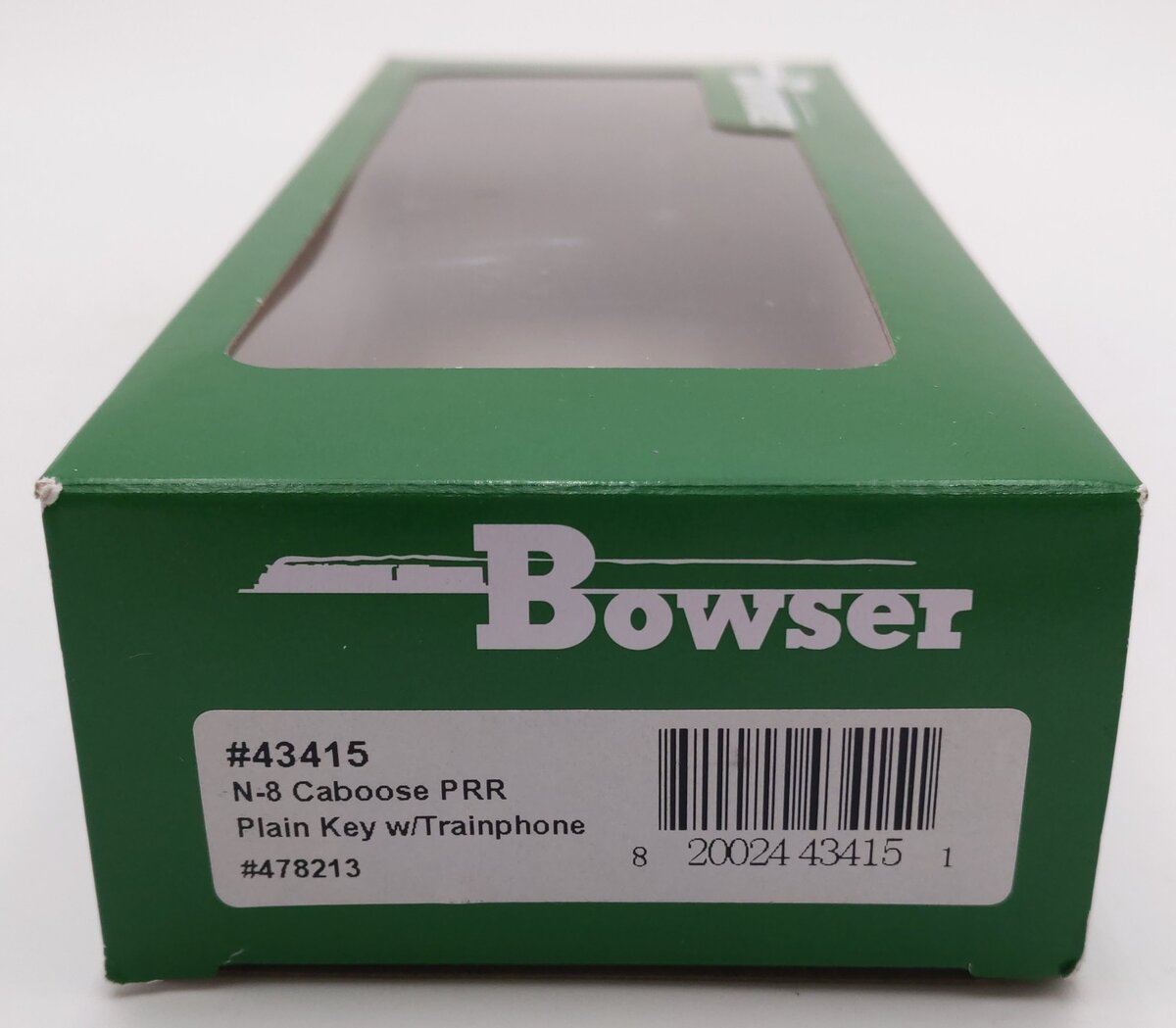 Bowser 43415 HO Scale PRR N-8 Caboose with Trainphone #478213 VG/Box
