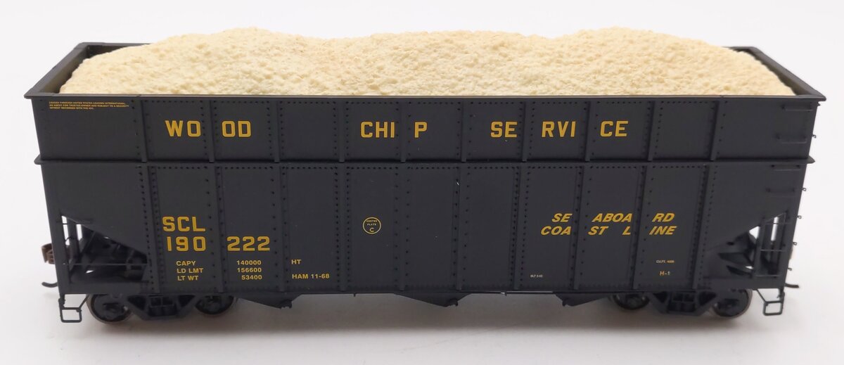 Athearn ATH76573 HO Scale Seaboard Coast Line 40' Wood Chip Hopper #190222 LN/Box